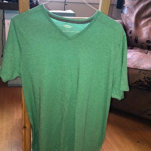 Men's XL short sleeve v neck old navy tshirt green